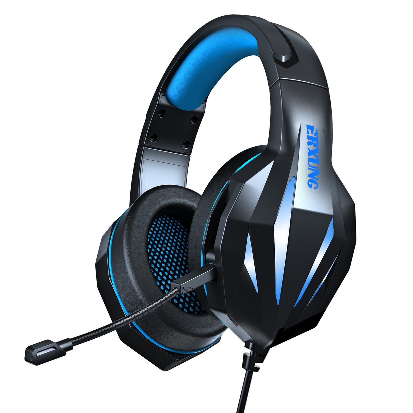 🎧 Luminous Wired Gaming Headset – Immersive Sound, Noise Reduction & Built-in Mic!