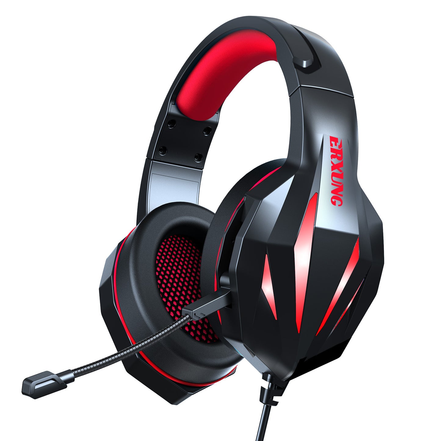 🎧 Luminous Wired Gaming Headset – Immersive Sound, Noise Reduction & Built-in Mic!