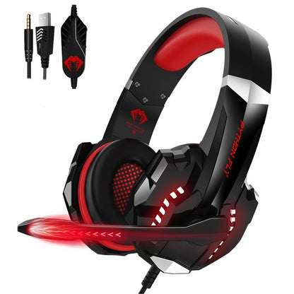 🎧 Pro Gaming Headset – Immersive Sound, Noise-Canceling Mic & USB Wired!